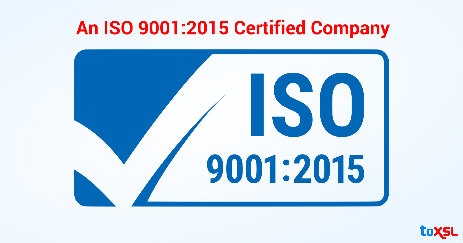 We have been awarded ISO: 9001:2015 certification!