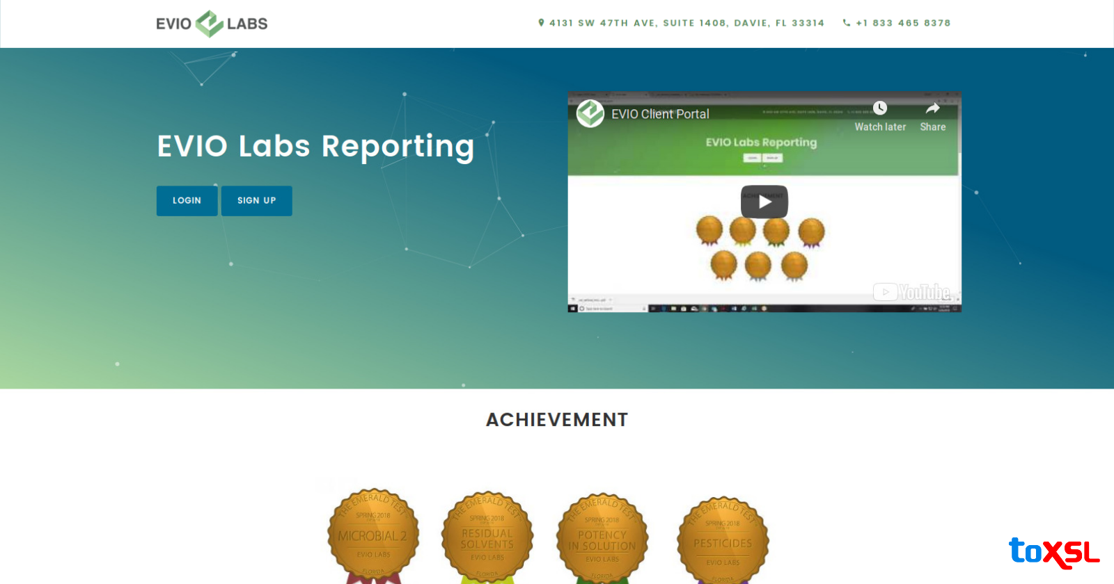 ToXSL Technologies: Delivered an Effective Website to EVIO LABS