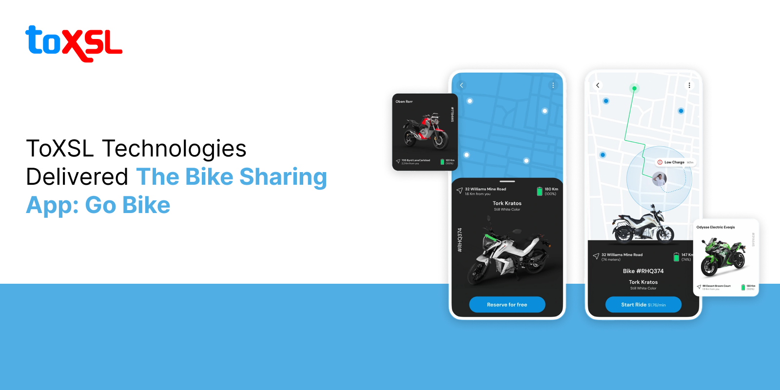 ToXSL Technologies Delivered The Bike Sharing App: Go Bike