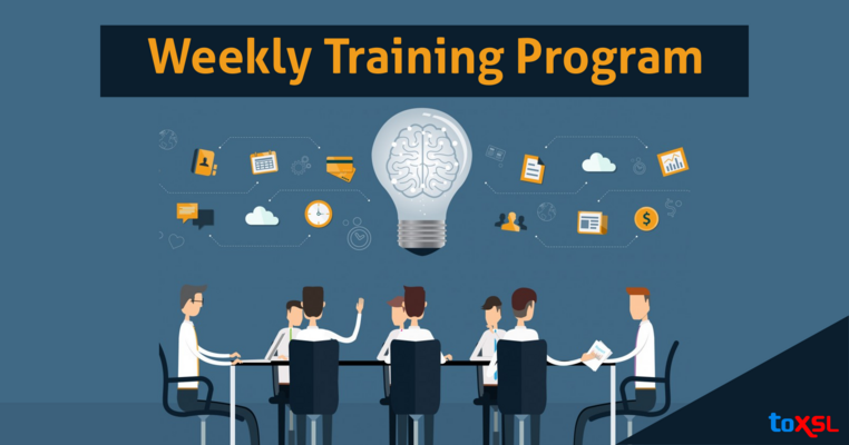 Why ToXSL has Weekly Training Program?